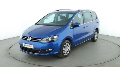 Gebraucht VW Sharan Comfortline 150 PS (110 kW) 2018 Blau Van / Kleinbus