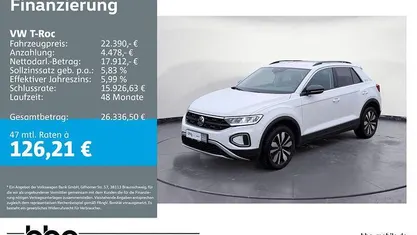 Gebraucht VW T-Roc Life 116 PS (85 kW) 2025 Weiß SUV