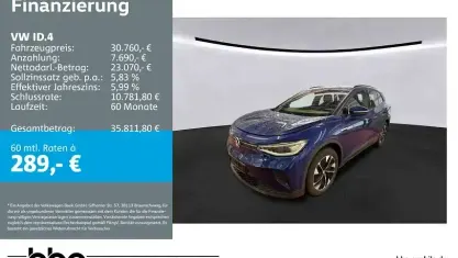 Gebraucht VW ID.4 Pro 150 kW (204 PS) 2023 Blau SUV