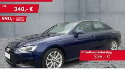 Używany Audi A4 Advanced Plus 204 KM (150 kW) 2022 Niebieski Sedan/Limuzyna
