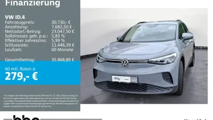Gebraucht VW ID.4 Pure 125 kW (170 PS) 2024 Mondsteingrau SUV