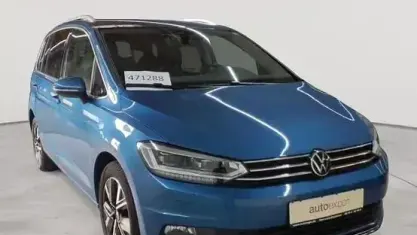 Gebraucht VW Touran Highline 150 PS (110 kW) 2021 Blau Van / Kleinbus