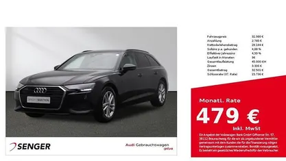 Brillantschwarz Gebraucht 2022 Audi A6 Ambiente Kombi | 31.980 € (Superpreis)