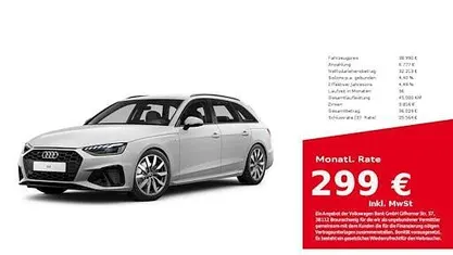Arkonaweiß Gebraucht 2025 Audi A4 S-Line Kombi | 38.990 € (Fairer Preis)