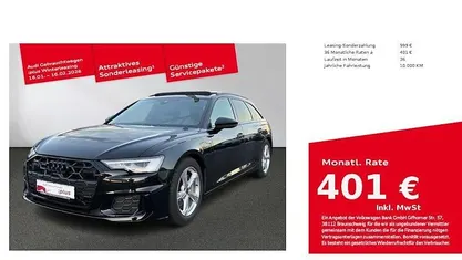 Mythosschwarz Gebraucht 2025 Audi A6 Design Kombi | 55.480 € (Superpreis)
