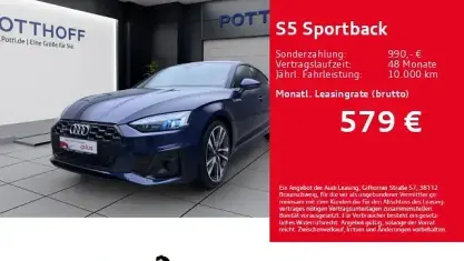 Gebraucht Audi S5 Sportback Sport 341 PS (250 kW) 2023 Blau Kleinwagen