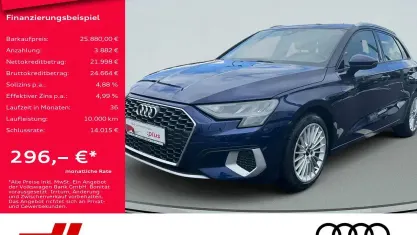 Brugt Audi A3 Advanced 150 HK (110 kW) 2022 Blå Sedan
