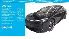 Grenadillschwarz metallic Gebraucht 2024 VW ID.7 Pro Limousine | 49.480 € (Fairer Preis)