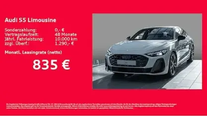 Nouă Audi S5 Ambiente 367 CP (269 kW) 2025 Alb Berlinǎ