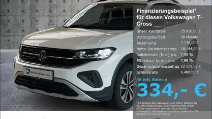 Neu VW T-Cross 116 PS (85 kW) 2025 Grau SUV