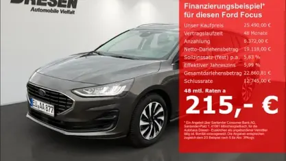 Gebraucht Ford Focus Titanium 125 PS (91 kW) 2025 Magneticgrau (metallic) Kombi