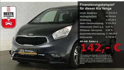 Gebraucht Kia Venga DREAM-TEAM Edition 125 PS (91 kW) 2016 Winchestergrau Kleinwagen