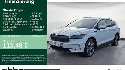 Moonweiß perleffekt Gebraucht 2021 Skoda Enyaq iV SUV | 24.950 € (Fairer Preis)