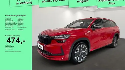 Velvetrot metallic Gebraucht 2025 Skoda Kodiaq SportLine SUV | 44.449 € (Fairer Preis)