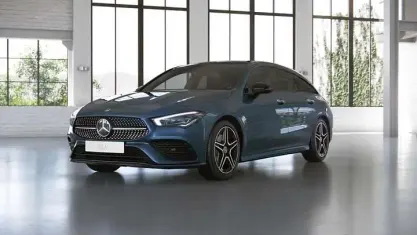 Gebraucht Mercedes CLA200 AMG line 163 PS (119 kW) 2021 Blau Coupé