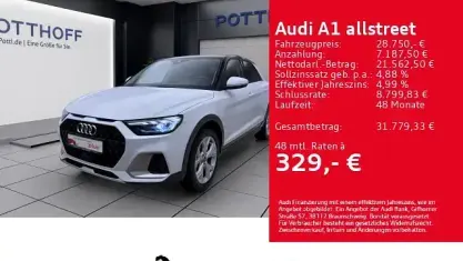 Gebraucht Audi A1 S-Line 150 PS (110 kW) 2025 Gletscherweiß metallic SUV