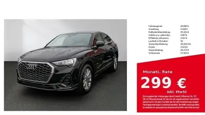Brugt Audi Q3 Sportback Performance 150 HK (110 kW) 2023 Sort SUV