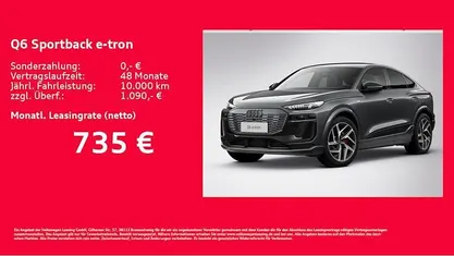 Grau Neu 2025 Audi SQ6 Sportback e-tron Ambiente SUV | 82.640 € (Fairer Preis)