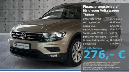Gebraucht VW Tiguan Comfortline 150 PS (110 kW) 2019 Beige SUV