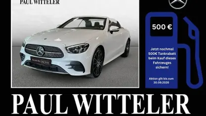 Gebraucht Mercedes E200 AMG line 197 PS (144 kW) 2021 Unilack polarweiß Cabrio