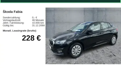 Nouă Skoda Fabia Selection 116 CP (85 kW) 2025 Negru Hatchback