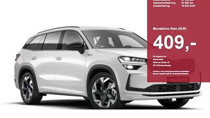 Neu Skoda Kodiaq SportLine 204 PS (150 kW) 2026 Moonweiß perleffekt SUV