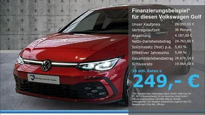 Gebraucht VW Golf GTD 200 PS (147 kW) 2022 Limousine