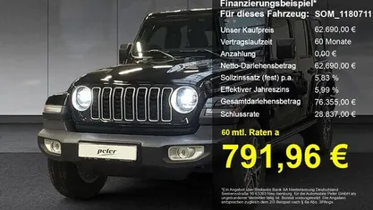 Schwarz Neu 2025 Jeep Wrangler Sahara SUV | 62.690 € (Fairer Preis)
