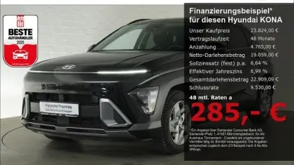 Gebraucht Hyundai Kona Trend 137 PS (100 kW) 2025 Schwarz SUV