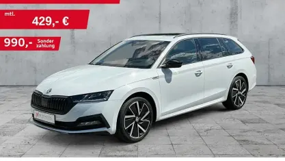 Gebraucht Skoda Octavia SportLine 190 PS (139 kW) 2022 Weiß Kombi
