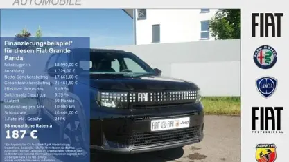 Neu Fiat Grande Panda Icon 101 PS (74 kW) 2026 Cinema schwarz Kleinwagen