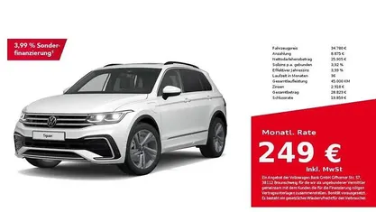 Gebraucht VW Tiguan R-line 245 PS (180 kW) 2023 Pure white SUV