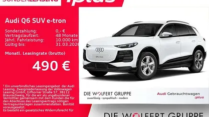 Gletscherweiß metallic Gebraucht 2025 Audi Q6 e-tron Ambiente SUV | 52.460 €