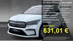Moonweiß perleffekt Gebraucht 2024 Skoda Enyaq iV SportLine SUV | 49.950 € (Fairer Preis)