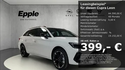 Weiß Neu 2026 Cupra Leon Kombi | 44.590 € (Fairer Preis)