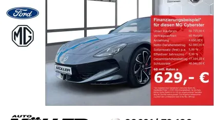 Neu MG Cyberster 375 kW (510 PS) 2026 Grau Cabrio