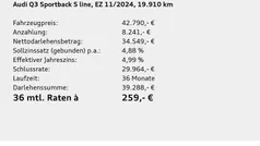 Tausilber metallic Gebraucht 2024 Audi Q3 S-Line SUV | 42.790 € (Fairer Preis)