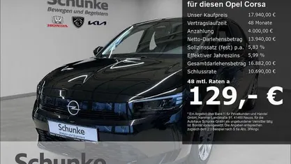 Schwarz Gebraucht 2025 Opel Corsa Edition Kleinwagen | 17.940 € (Superpreis)
