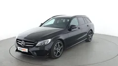 Schwarz Gebraucht 2018 Mercedes C300 AMG line Kombi | 23.970 € (Fairer Preis)