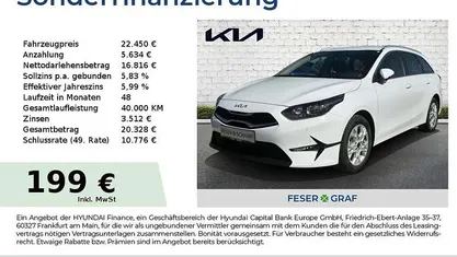 Weiß Neu 2025 Kia Ceed Sportswagon Vision Kombi | 22.850 € (Fairer Preis)