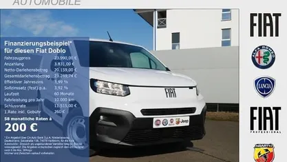 Neu Fiat Doblò 131 PS (96 kW) 2025 Gelato weiß Van / Kleinbus