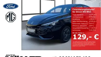 Neu MG MG3 116 PS (85 kW) 2026 Schwarz Kleinwagen