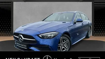 Gebraucht Mercedes C220 AMG 200 PS (147 kW) 2022 Blau Kombi