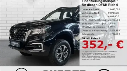 Neu DFSK Rich 6 163 PS (119 kW) 2026 Schwarz Pickup