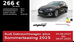 Schwarz Gebraucht 2024 Audi A3 Sportback Advanced Plus Limousine | 33.220 € (Fairer Preis)