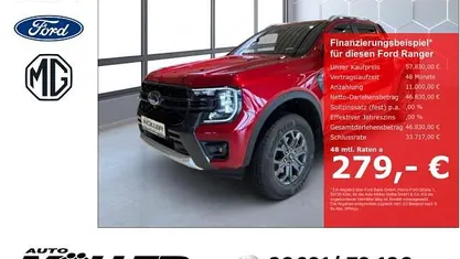 Rot Neu 2026 Ford Ranger Wildtrack Abholung | 57.830 € (Fairer Preis)
