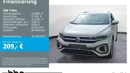 Gebraucht VW T-Roc R-line 110 PS (80 kW) 2024 Grau SUV