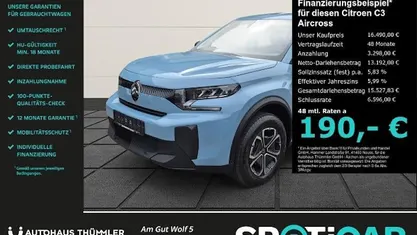Montecarlo blau Gebraucht 2025 Citroën C3 Aircross SUV | 16.490 € (Fairer Preis)