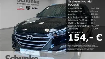 Gebraucht Hyundai Tucson Passion 132 PS (97 kW) 2018 Schwarz SUV