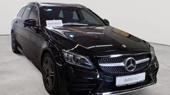 Obsidianschwarz metallic Gebraucht 2020 Mercedes C300 AMG line Kombi | 29.990 € (Fairer Preis)